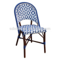 DC- (144) Современные дешевые плетеные стулья из ротанга / цветные плетеные кресла